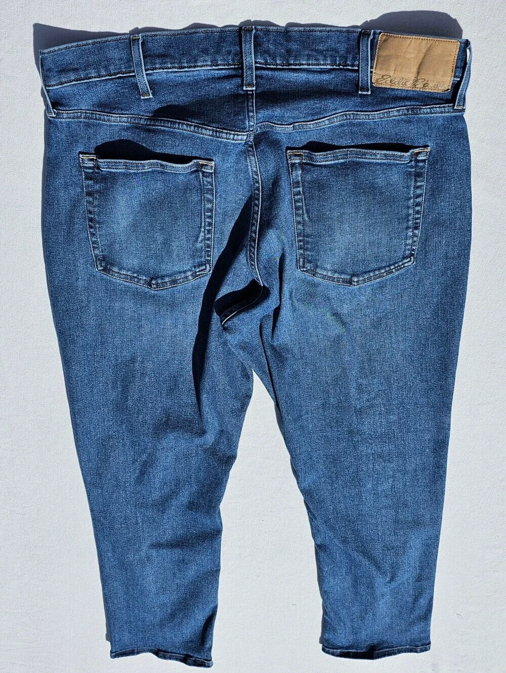 Eddie Bauer Straight-Leg Jeans in Light Blue Wash